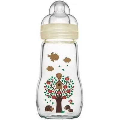 Produktbild von Mam Bib 1Age Glass 260Ml Weiss