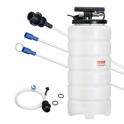 Produktbild von Ölabsaugpumpe 15L Manuell Pneumatisch Ölabsauggerät 0,4–0,8 MPa Ölwechselpumpe Auto Absaugpumpe Handpumpe Flüssigkeitsabsaugpumpe Geeignet zum Absaugen von Motoröl Getriebeöl Bremsflüssigkeit