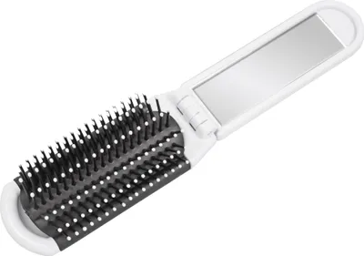 Produktbild von Haarbürste mit Spiegel / Größe: 105 x 40 mm