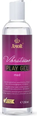 Obrázek produktu pro Vibratissimo Play Gel 250 ml | Lubrikační gel šetrný k pokožce | Lubrikační gel vhodný pro silikonové hračky a latexové kondomy