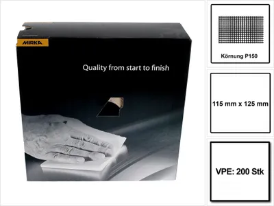 Produktbild von Mirka Goldflex Soft 115x125mm P150 200Stk. ( 2912707015 ) Handpad Rolle perforiert
