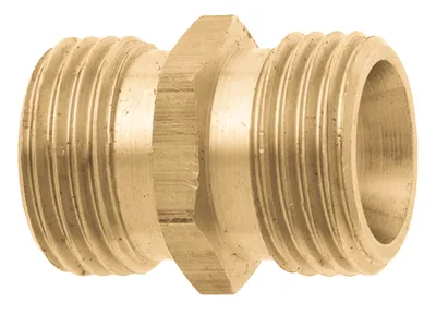 Produktbild von GEKA plus-Gasschweiß-Gewindenippel ; 2 x AG G 1/8" MS mit Sechskant