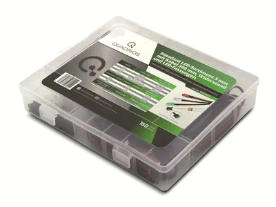 Produktbild von Quadrios LED-Sortiment Rot, Grün, Gelb, Blau, Kaltweiß, Warmweiß 20 mA 3.0 V (1801O011)