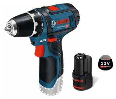 Immagine prodotto di Trapano a batteria Bosch GSR 12V-15 / 1 batteria da 2,0 Ah