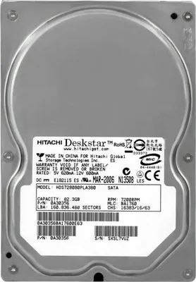Immagine prodotto di Hitachi Hard Disk Hdd 80gb Sata 3,5" Computer Desktop Fisso Dvr Nas Pc