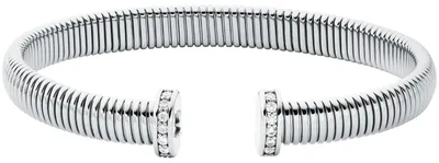 Produktbild von Michael Kors MKJ8624040 Damen Armreif Messing Silber weiß
