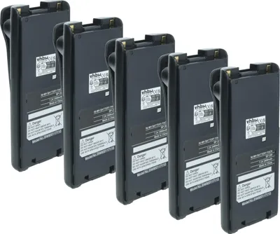 Produktbild von vhbw 5x Akku Ersatz für Icom BP-210N, BP-210, BP-209N, BP-209, BP-222N, BP-222 für Funkgerät, Walkie Talkie (2000 mAh, 7,2 V, NiMH)