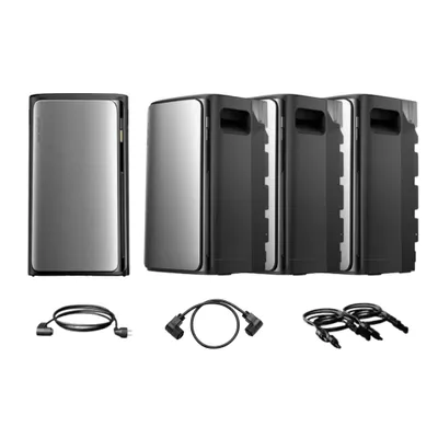 Produktbild von Powerness Balkonkraftwerk mit Speicher 7680Wh, EcoFlow Stream Ultra 1920Wh Speicher mit  3x Stream AC Pro und Kabel für Balkonkraftwerk (0% MwSt.)