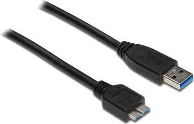 Produktbild von Good Connections Anschlusskabel USB 3.0 Stecker A an Stecker Micro B - schwarz - 3m