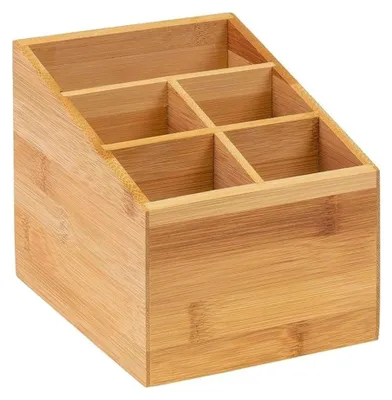 Obrázok produktu pre 10002203 Bambusový držiak na príbory, 5 priehradiek