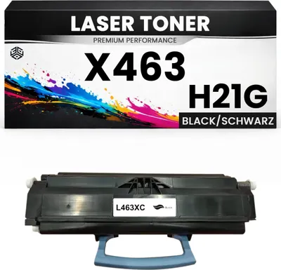 Produktbild von XXL Toner kompatibel für Lexmark X463H21G X463de X464de X466de in Schwarz