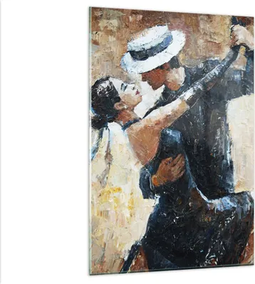 Produktbild von Bilder auf glas - Einteilig - tanzen sie - 80x120cm - Glasbilder - Wandbilder - Bilder - Kunstdruck - zum Aufhängen bereit - Wanddekoration aus Glas - Glas Bilder - Wandbild auf Glas - GPA80x120-3773