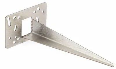 Produktbild von Novatool Erdspieß Metall 10 x 6 x 18 cm Edelstahl Profi Bodenanker für Lampen Bodenhülse Gartenspiess Gartenspieß Gartenzubehör Steckdosensäulen Erdspieß für Gartenleuchte (Elektro)