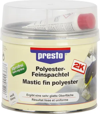 Produktbild von presto Feinspachtel, styrolfrei, weiß, 1,00 KG
