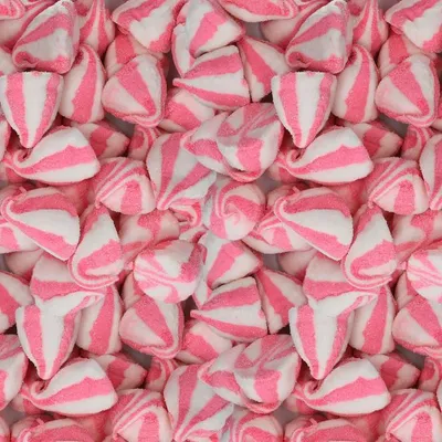 Produktbild von Mellow Mellow Speckbälle gestreift pink weiß 1kg