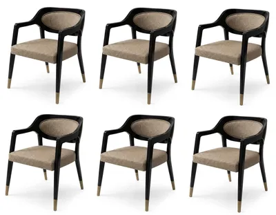 Obrázek produktu pro Exkluzivní sada 6 židlí s elegantním designem a vysokým komfortem sezení