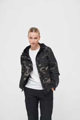 Produktbild von Brandit BD33114 | Ladies Summer Windbreaker Frontzip wasserabweisend - Farbe: darkcamo - Größe: M