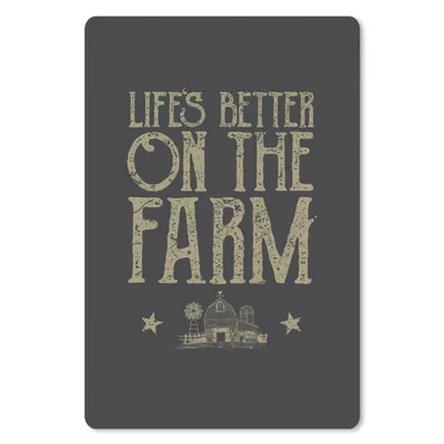 Produktbild von MuchoWow® Mauspad Mousepad Vintage - Bauernhof - Tiere 18x27 cm - Mousepads - Maus Mat - Pad - Mausunterlage