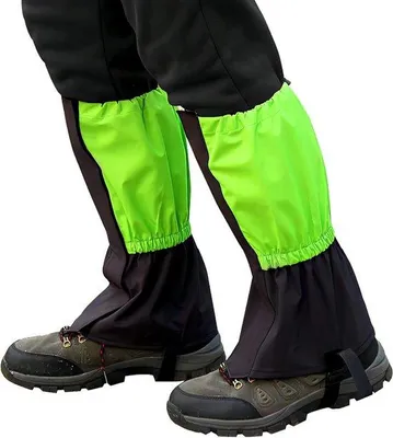 Imagen del producto de Cubrezapatos impermeables, color verde, para esquí y senderismo