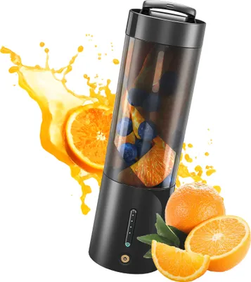 Obrázek produktu pro Přenosný mixér na koktejly a smoothies, objem 16 oz, 15 W, výkonný osobní mixér s magnetickým nabíjením, XIP8, vodotěsný, 20 000 otáček za minutu, 6 ostrých nožů, multifunkční elektrický odšťavňovač pro domácí, sportovní/cestovní/tělocvičné/venkovní použití