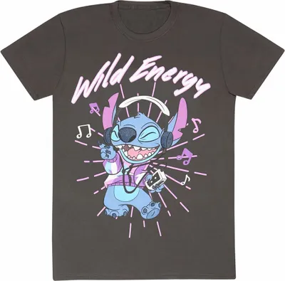 Produktbild von Kurzarm-T-Shirt Stitch Wild Energy Graphit Uni - L