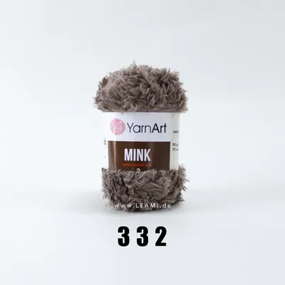 Produktbild von YarnArt Mink, Effektgarn, Flauschgarn, leami, leamigurumi 332 braun