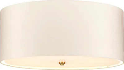 Produktbild von Elstead Fletcher Deckenleuchte E27 5-fach 26cm Gealtertes Messing Elfenbein