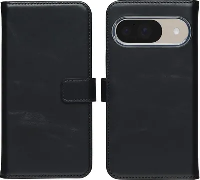 Produktbild von Selencia Echtleder Klapphülle Google Pixel 10 / 10 Pro - Schwarz