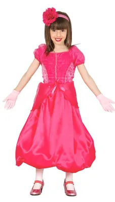 Produktbild von rosa Prinzessin Kostüm für Mädchen Gr. 98-134, Größe:110/116