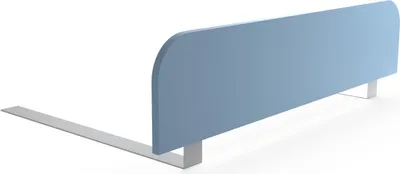 Produktbild von regalik Bettgitter Rausfallschutz Kinderbett 90x20 cm – Blau Stabile Absturzsicherung ohne Bohren – Einfache Montage unter der Matratze
