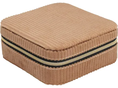 Produktbild von Schmuckschatulle, Cord, 12 x 12 x 5 cm