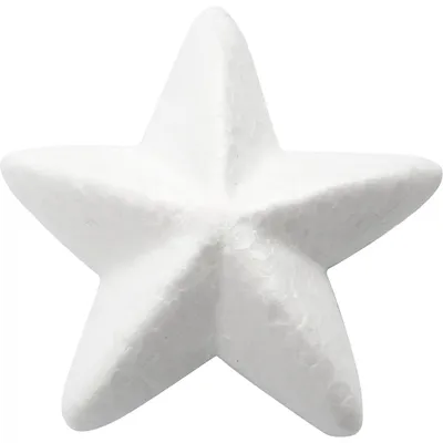 Produktbild von Stern, B 11 cm, Weiß, Styropor, 25Stck.