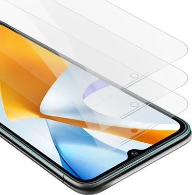Produktbild von Cadorabo 3x Panzer Folie für Xiaomi RedMi 10C / POCO C40 Schutzfolie in Transparent Folie Tempered Display-Schutzglas