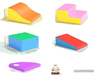 Imagen del producto de Bloques de construcción, fabricados con una estructura de espuma segura, que fomentan el juego creativo