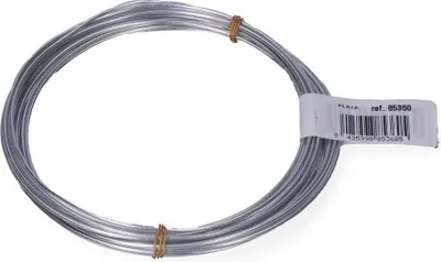 Zdjęcie produktu dla Opakowanie zawierające 1 sztukę rolki drutu aluminiowego o średnicy 1,5 mm i długości 5 m, kolor srebrny