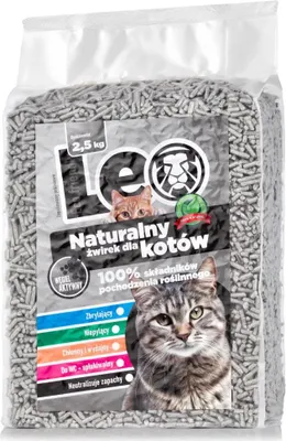 Immagine prodotto di Lettiera per gatti Leo - carbone attivo