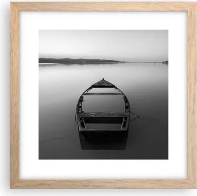 Produktbild von Gerahmtes Poster - Rahmen in heller Eiche - £ódŸ Einsamkeit Leere - 30x30 cm - Wand Bild - Wanddeko - Wandbilder - Kunstposter - Wandposter - Bilderrahmen - Bilder - Kunstdruck - P2NAC30x30-4932