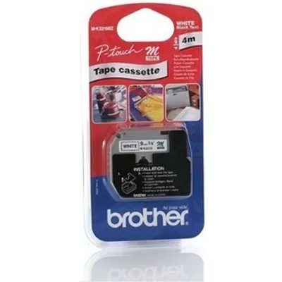 Produktbild von Brother M-K221SBZ, Schwarz auf weiss, M, Schwarz, Wärmeübertragung, Brother, PT-M95, PT-90