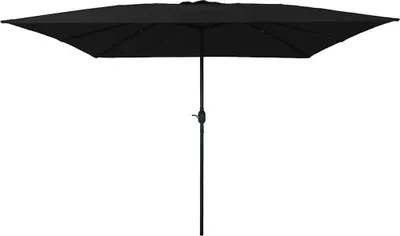 Obrázok produktu pre Best Möbel Záhradný slnečník čierny 295 x 295 x 245 cm Polyester a oceľ - Slnečníky CL9426992 1ks