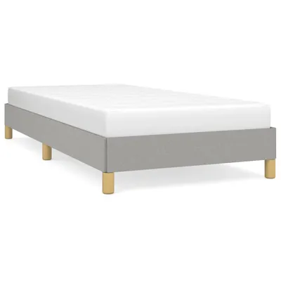 Produktbild von Bettgestell ohne Matratze Hellgrau 90x190 cm Stoff