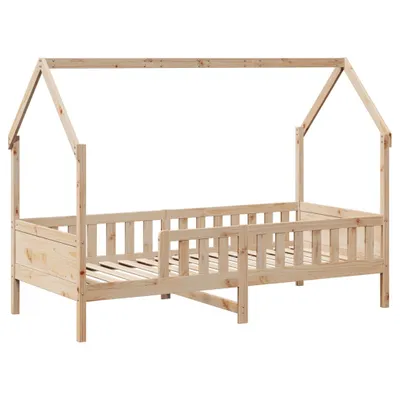 Produktbild von Kinderbett Hausbett 90x190 cm Massivholz Kiefer