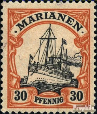 Produktbild von Briefmarken Marianen (Dt. Kolonie) 1901 Mi 12 mit Falz Schiff Kaiseryacht Hohenzollern