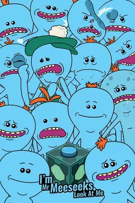 Zdjęcie produktu dla Rick i Morty – Pan Meeseeks – 61 x 91,5 cm – Plakat