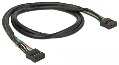 Image de Delock 82437 USB Kabel Delock Pinheader 10Pin -> 10Pin Bu/Bu 0.50m