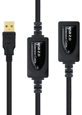 Produktbild von Verlängerungskabel mit USB NANOCABLE 10.01.0212 10 m