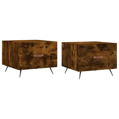 Produktbild von Couchtische 2 Stk. Räuchereiche 50x50x40 cm Holzwerkstoff
