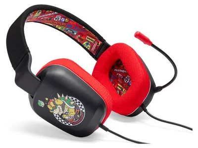 Produktbild von PowerA NSHS0398-01, Kabelgebunden, Gaming, Kopfhörer, Schwarz, Rot