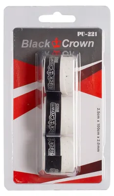 Obrázok produktu pre Blister 3 Perforovaný čierny Crown Overgrips Blanco ÚNICA