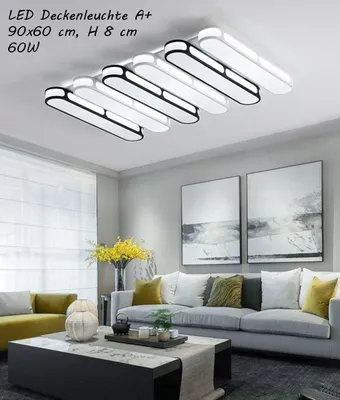 Obrázok produktu pre LED stropné svietidlo YD1675-90x60 s diaľkovým ovládaním farba svetla/jas je nastaviteľný A+