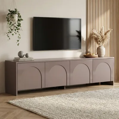 Produktbild von Skye Decor, Hochwertiger TV-Ständer, 180 x 45 x 32 cm, Atlas-Farbe | 100% melaminbeschichtete Spanplatte, 18 mm dick | Modernes Design für Ihr Wohnzimmer, elegant und funktional.